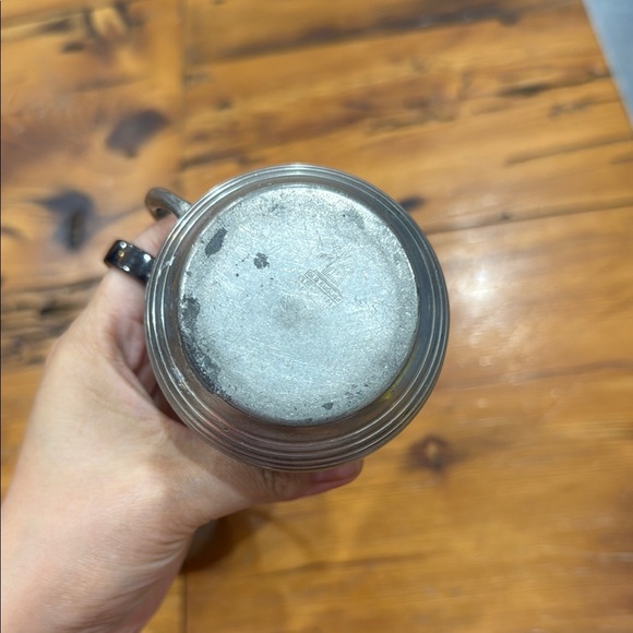 Antique/Vintage Old English Genuine Pewter #09 Sugar Bowl and pitcher - Picture 3 of 9